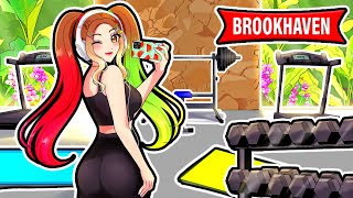 Bellas REALISTIC GYM DAY in the LIFE Brookhaven RP [upl. by Ailecec212]