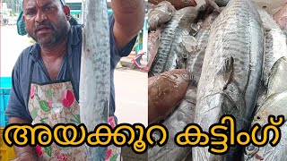 അയക്കൂറ കട്ടിംഗ്ayakoora cutting fishing kerala kasaragod paduppu chala [upl. by Eiramanit]