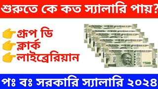 WB Employee Salary 2024  WB Group D Clerk Liberian Salary 2024  UpdatePratidin24 [upl. by Durrell111]