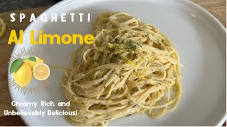 Spaghetti Al Limone 🍋The pasta dish you never knew you loved [upl. by Yleik]