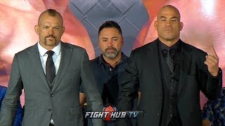 CHUCK LIDDELL VS TITO ORTIZ 3  FULL FINAL PRESS CONFERENCE amp FACE OFF VIDEO [upl. by Hameean]