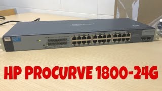 Switch HP Procurve 1800 24G Unboxing [upl. by Lucinda204]