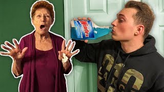 DRINKING WINDEX SCARE ON GRANDMOM [upl. by Urbannal]