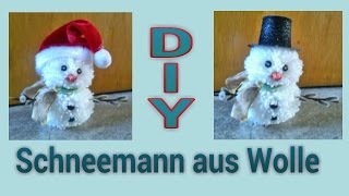 Schneemann aus Wolle  Anleitung [upl. by Alekin]