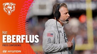 Matt Eberflus on loss versus Patriots  Chicago Bears [upl. by Podvin]