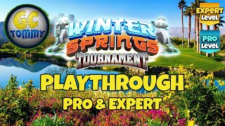 PRO amp EXPERT Playthrough  Winter Springs Tournament Golf Clash Guide [upl. by Nylyoj]