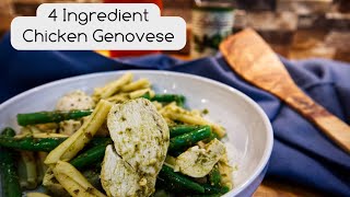 RECIPE 4 Ingredient Chicken Genovese Pesto Pasta [upl. by Cesare]