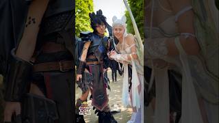 HTTYD Toothless and Light Fury shorts cosplay YouTubeCreatorCommunity [upl. by Irrem]