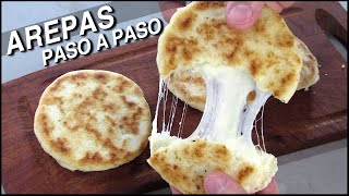 Como hacer AREPAS de QUESO paso a paso [upl. by True]