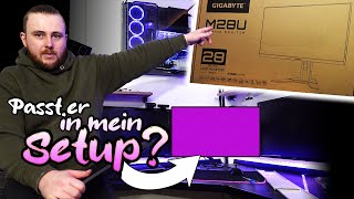 GIGABYTE M28U  UNBOX amp TEST  4k 144Hz HDR FreeSync Gaming Monitor [upl. by Ariajay]