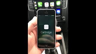 CarBridge Waze on Apple Carplay  Google Maps  Youtube  Safari  Any apps [upl. by Aizirk]