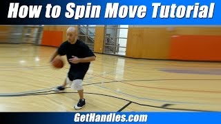 How to Spin Move Tutorial Basketball Basics for Beginners [upl. by Remat]