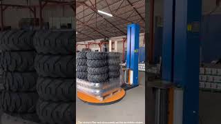 packing pallet stretch wrap machine for tires——jiningkeepway [upl. by Tiat]