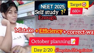 How to score 680 in neet 2025 🎯Best timetable for 14H study challenge💪 Day 220✅study with me 📕 [upl. by Mavis45]