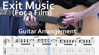 Radiohead Exit Music For a Film  PlayAlong Tab  Fingerstyle [upl. by Reisch]