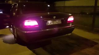 BMW 7 E38 740i Exhaust sound straight pipe [upl. by Tchao960]