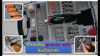 Piranha Gravür Seti A101 Kullanımı [upl. by Modesta17]