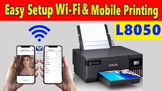 Epson L8050 WiFi Setup amp Mobile Printing with Epson iPrint [upl. by Parrnell]