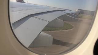 WING VIEW Gigantic Emirates A380800 Pushback And Takeoff From London Heathrow EK008 [upl. by Gannes511]