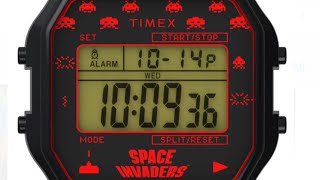 Timex TW2V30200YB T80 X Space Invaders Collaboration Review amp Unboxing [upl. by Dnilasor622]