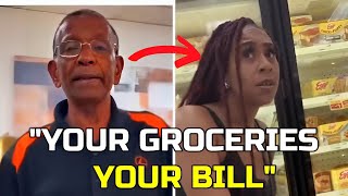 High Value Man REFUSES To Pay For Groceries amp LEAVES Her Alone arakotv [upl. by Moonier]