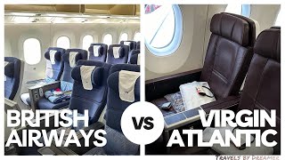 British Airways VS Virgin Atlantic Premium Economy Comparison [upl. by Nhojleahcim]