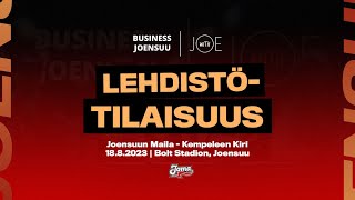 Business Joensuu lehdistötilaisuus Joensuun Maila – Kempeleen Kiri 1882023 [upl. by Anhavas56]