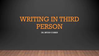 How to Write in Third Person [upl. by Iras]