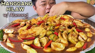 MANGGANG HILAW  BAGOONG ALAMANG  MUKBANG PHILIPPINES  TOL BULOY MUKBANG [upl. by Barbi]