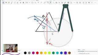 Umkreismittelpunkt und Umkreis konstruieren Geodreieck und Zirkel [upl. by Gabel]