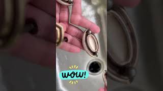 Easiest Way To Clean Your Hardware And Refreshes It With Gilding Wax shorts [upl. by Janetta]