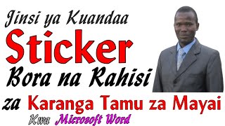 Jinsi Ya Kuandaa Sticker Bora na Rahisi za Karanga Tamu za Mayai  Tangaza Karanga Zako kwa Njia Hii [upl. by Adidnere335]