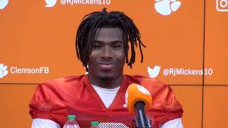 RJ Mickens on his Clemson return Tigers safety group [upl. by Nahtannhoj251]