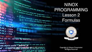 102 Programming Ninox  Formulas [upl. by Luane98]