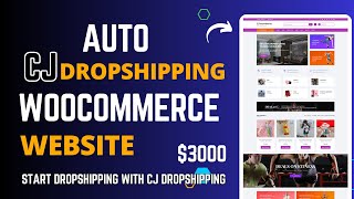 How to create WooCommerce cjdropshipping website and earn up to 3000 easily [upl. by Aicirtap206]