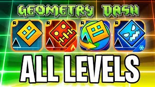 Every Geometry dash level with coins GD Meltdown Subzero World 37 levels [upl. by Ainod1]