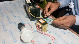 012 ट्रांसफार्मर से simple इनवर्टर कैसे बनाएं0 12 transformer se simple inverter banaye [upl. by Frager]