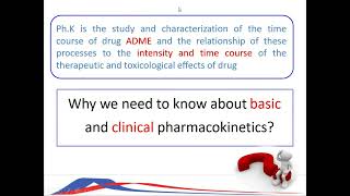 Pharmacokinetic lecture 1 [upl. by Anauq]