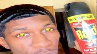 😱😱I PUT RAID ROACH SPRAY IN MY HAIR DO NOT TRY THIS AT HOME [upl. by Hoes]