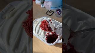 Single serve red velvet cake ✨ recipe in comments shorts ￼￼ [upl. by Zita]