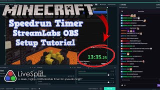 Minecraft Speedrun Timer Tutorial amp Setup  StreamLabs OBS Setup [upl. by Roberto]