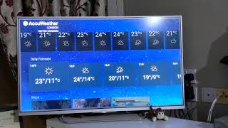 AccuWeather Android Smart TV App review  Weather Forecast app for Android TV  UK Weather TV App [upl. by Leupold811]