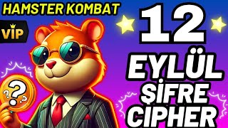 Hamster Kombat Günlük Şifre Daily Cipher 12 Eylül [upl. by Jaela]