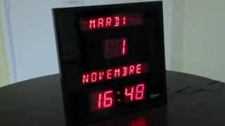 Horloge calendrier digitale  Faciliter la lecture de lheure pour malvoyants [upl. by Yetah]