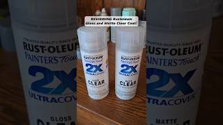 Rustoleum Gloss and Matte Clear Coat for model trains REVIEW modeltrains hobby review shorts [upl. by Maxa957]