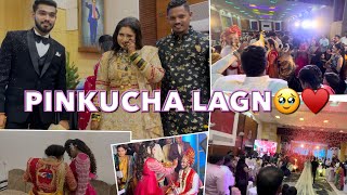 PINKUCHA LAGNALA🥹😍💃  BHAU AAMCHE FULL HAPPY 🤣  PAYAL PATIL VLOG ♥️ [upl. by Eneleahs439]