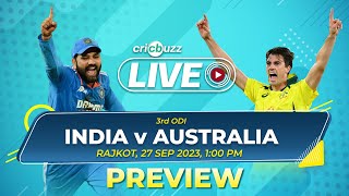 Preview India v Australia 3rd ODI [upl. by Nage]