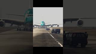 Terrible emergency landing of A380 when cops chasing thief car [upl. by Ykcub]