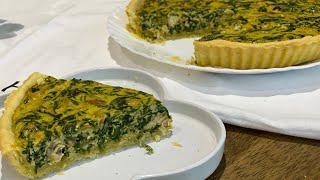 Tarte aux épinard 🤩spinach pie in 15 min [upl. by Vieva622]