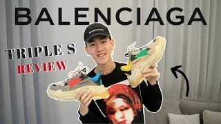 Balenciaga Triple S Review  On feet  KVINKICKZ [upl. by Sanderson942]